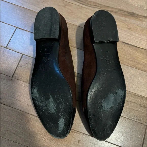 Longchamp Suede Loafers Flats - Picture 5 of 11